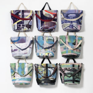 'Urban Totem Barrier Bags', Series II, £180. All new Barrier Bags fresh from the studio of Shane Bradford.
